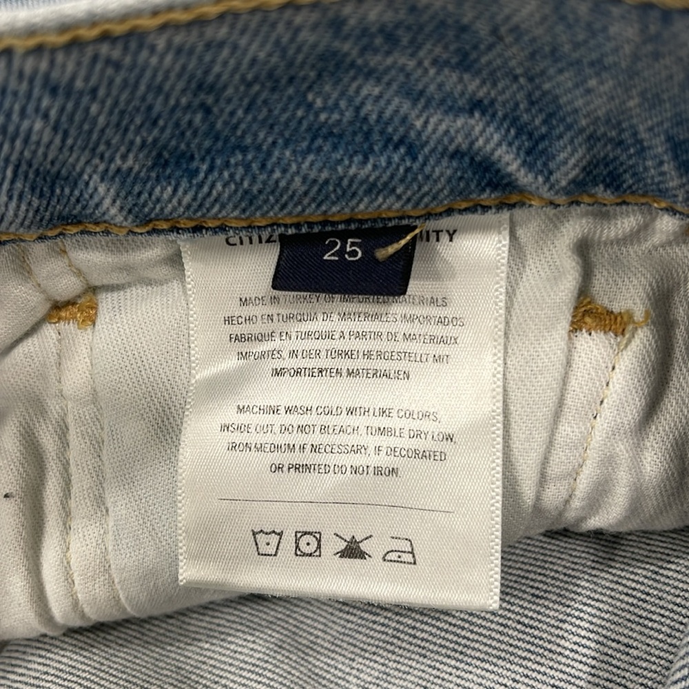 BNWT CITIZENS OF HUMANITY EMERSON SLIM FIT BOYFRIEND JEANS COLOR SLUSHIE SIZE 25 - Picture 13 of 15